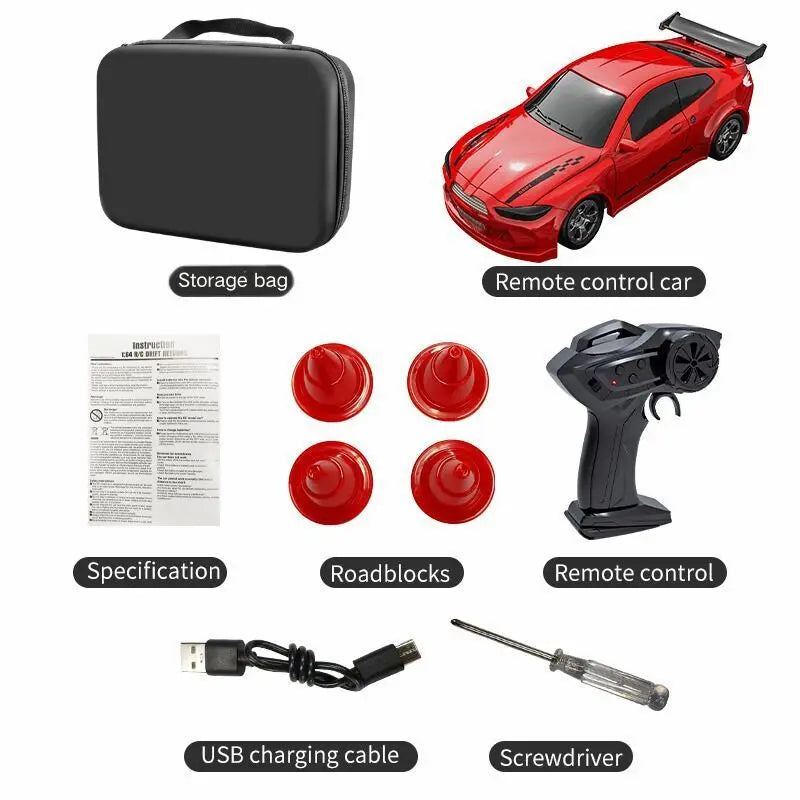 KF20 1:64 Mini 4WD RC Drift Racing Car with Full Proportional Control