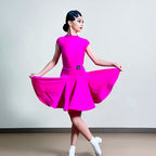 Latin Dance Fringe Dress Customized Tango ChaCha Samba Performance Costumes for Adult and Children's Latin Competition Clothing