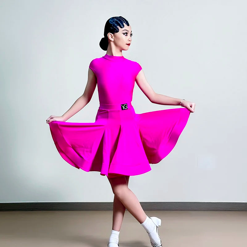 Latin Dance Fringe Dress Customized Tango ChaCha Samba Performance Costumes for Adult and Children's Latin Competition Clothing