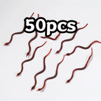 50pcs Realistic Bugs Funny Toy Fake Cockroach Novelty Insects Halloween Prank Simulation Tricky Disgusting Scary Party Supplies