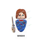 WM6075 WM6101 WM6102 Horror Movie Action Figure Building Blocks Halloween Series Character Accessories Model Brick Toys For Kids