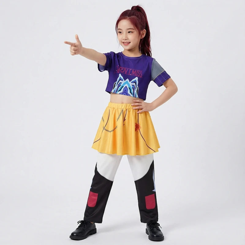 Rumi Girl Anime Cosplay Costume – Dance Performance Outfit