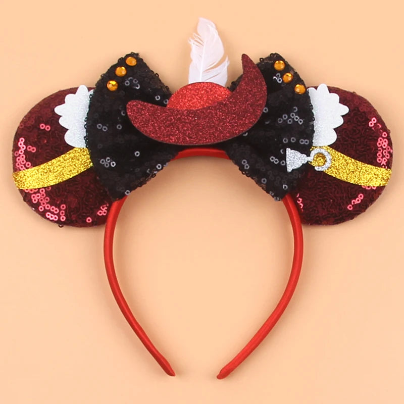 Sequin Mouse Ears Bow Headband for Women & Girls