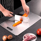 316 Stainless Steel Cutting Board – Double Sided Chopping & Kneading Board