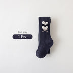 Autumn Winter Girls Pantyhose Solid Color Kids Ballet Dance Tights For Kids Stocking Velvet Heart Grils Leggings