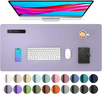 Mouse Pad Large Office Desk Mat ,Waterproof PU Leather Desktop Keyboard Desk Pad Gaming Mousepad Desk Writing Pad for home