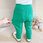 Baby Girls Boys Pants Kids High Waist Cotton Big PP Pant Spring and Autumn Girl Leggings Trousers Children Clothes 0-6 Years