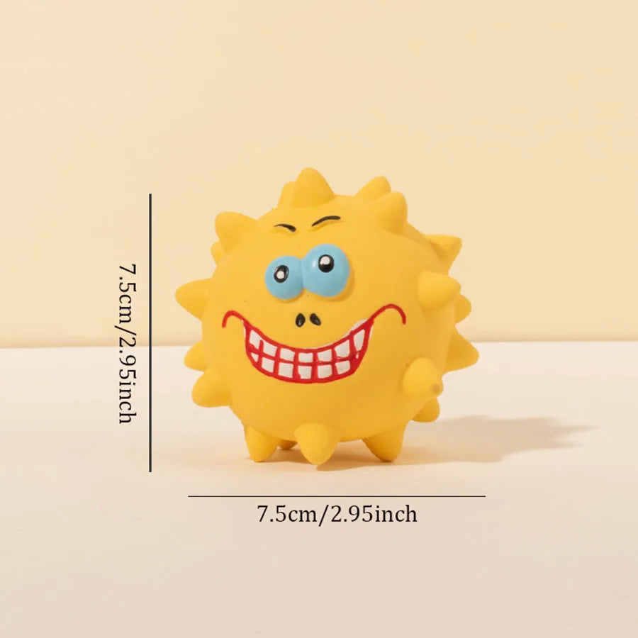 Squeaky Dog Chew Toy for Interactive Teeth Cleaning and Play