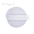 BRISTLEGRASS 2 5 10 Yard 5/8" 15mm Solid FOE Shiny Fold Over Elastic Spandex Satin Band Hair Tie Headband Dress Sewing Lace Trim