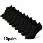 10/20 Pairs Men's Ankle Socks, Breathable Mesh Sports Socks, Casual Athletic Summer Thin Short Socks