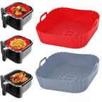 Reusable Silicone Air Fryer Basket Liner – Non Stick Cooking Pot for Air Fryers