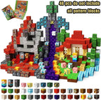 Magnetic Building Blocks Mine World Castle & Villa STEM Construction Set