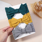 3PCS Cable Knit Elastic Baby Girl Headbands Set