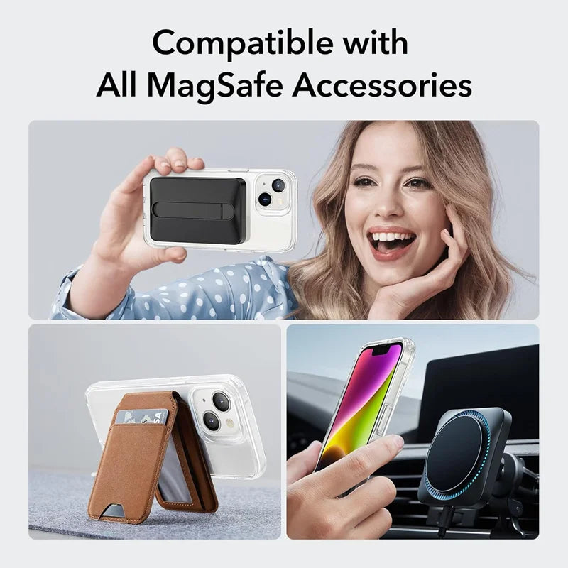 Magnetic Original Clear Case For iPhone 18 17 16 15 14 Plus13 12 Mini 11 Pro Max Funda For Magsafe Silicone Transparent Cover