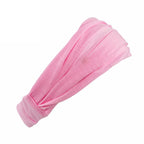 Wide Cotton Knotted Sports Headband for Women