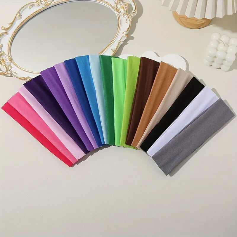 Elastic Knitted Sports Headband for Women – Soft Stretch Hair Band