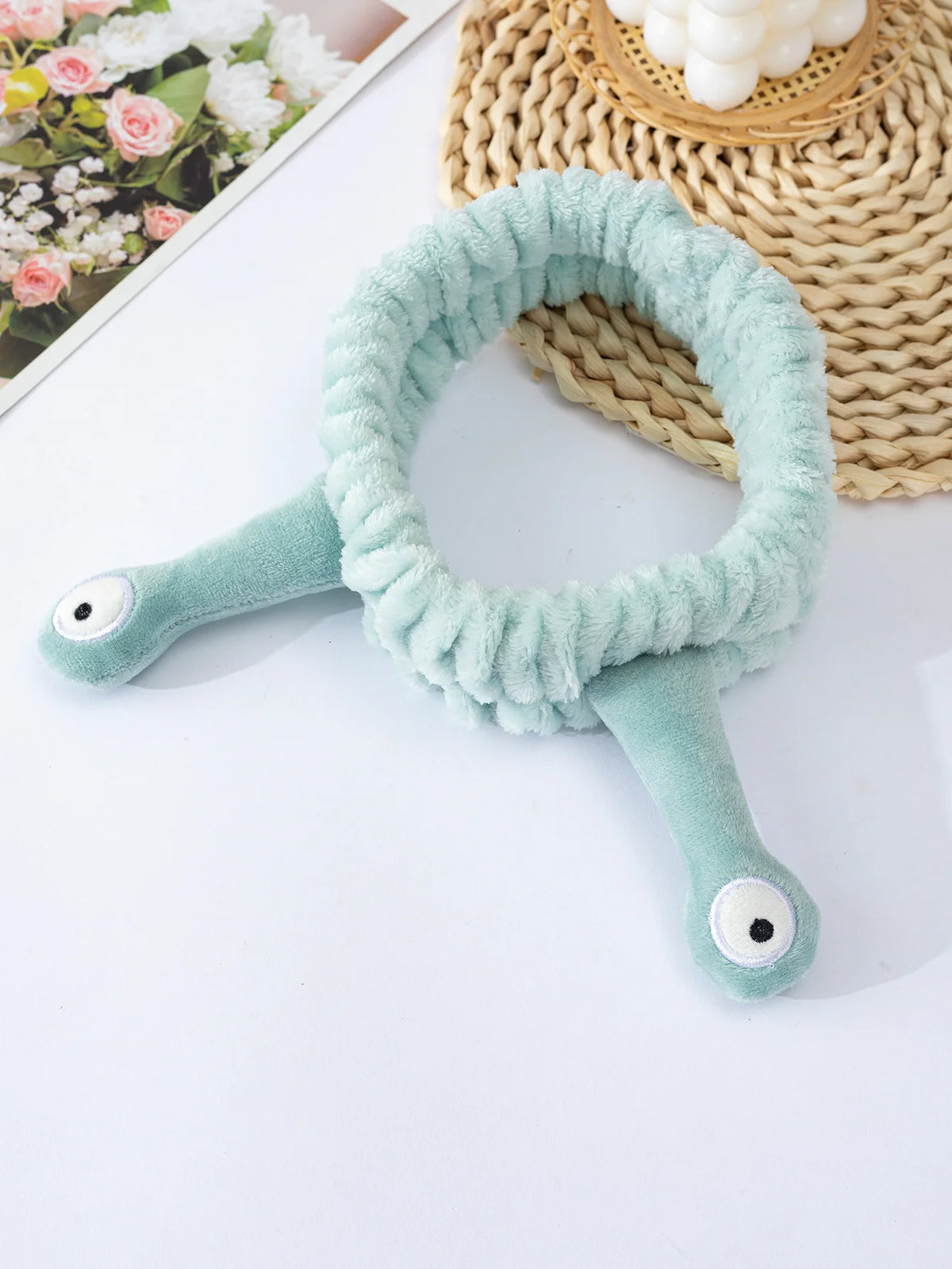 Cute Animal Ears Coral Fleece Spa Headband