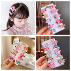 10PCS Cartoon Unicorn Hair Clips & Barrettes Set for Girls