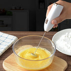 Handheld Electric Milk Frother – Mini Battery Powered Coffee & Egg Beater