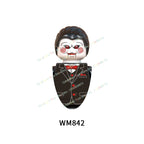 WM6075 WM6101 WM6102 Horror Movie Action Figure Building Blocks Halloween Series Character Accessories Model Brick Toys For Kids