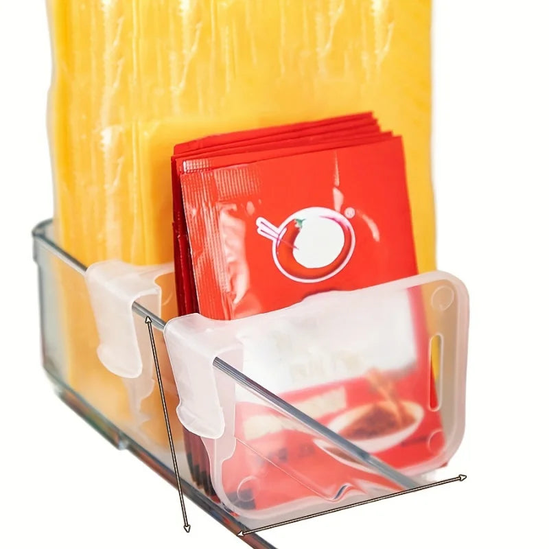 Adjustable Refrigerator Storage Divider for Shelf Organization Board