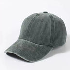Washed Cotton Adjustable Baseball Cap for Everyday Casual Style