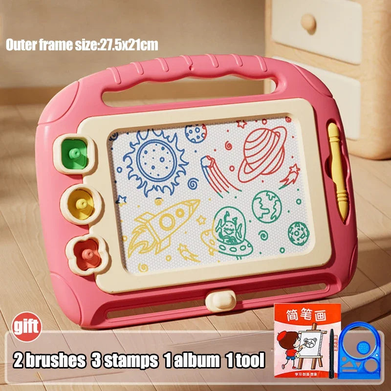 Cartoon Magnetic Drawing Board Montessori Writing Toy for Kids