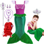 Kids Little Mermaid Ariel Princess Costume Dress – Cosplay Party Outfit