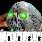 Halloween LED Glowing Eyes With Timer Light Up DIY Eyes For Skeleton Pumpkins Masks Tombstones Indoor Outdoor Horror Decors
