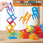Educational Chair Stacking Balance Building Blocks Toy Set