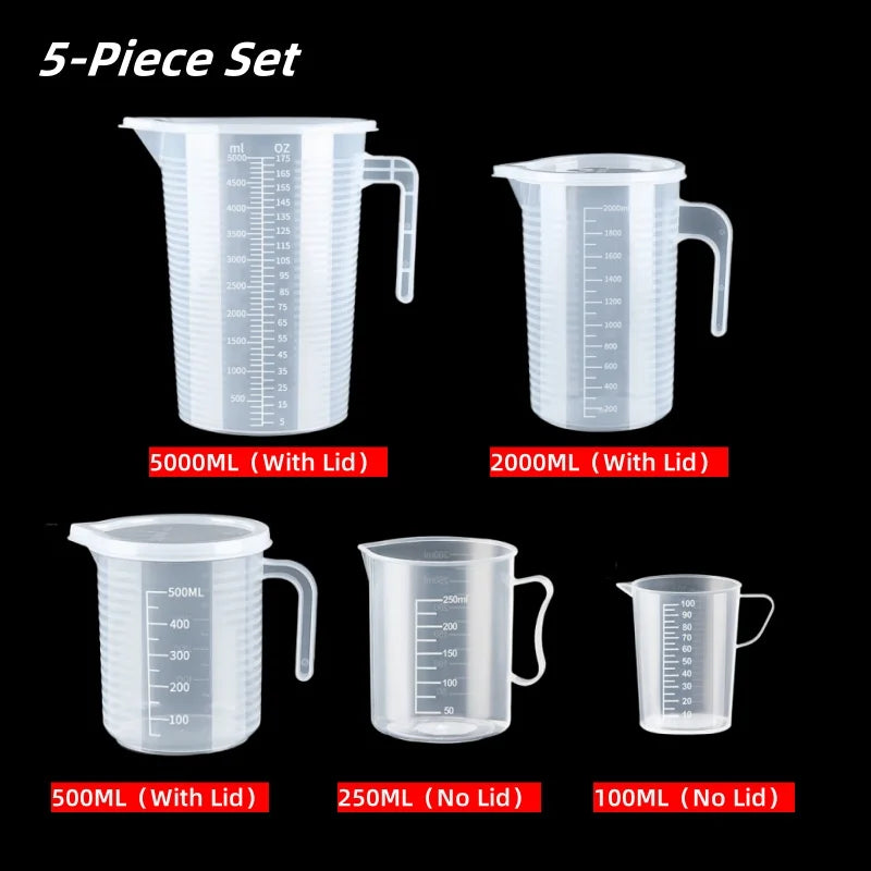Food Grade Plastic Measuring Cup with Scale – Graduated Kitchen Measuring Jug