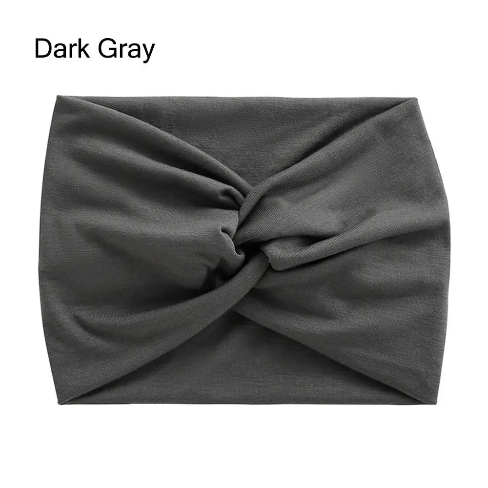 Twisted Extra Wide Turban Workout Headband for Women