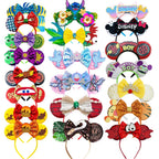 Mouse Ears Sequin Bow Cosplay Headband for Women & Adults