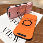 Rotating Flip Full Lens Protection Magnetic Stand Phone Case For iPhone 17 18 Pro Max Air Dual Layer Protection Armor Back Cover