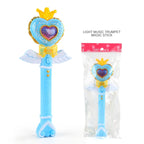 Magic Wand Girl Princess Flash Wand Glowing Sound Effect Fantasy Fairy Stick Cartoon Flash Wand Children's Toys Birthday Gift