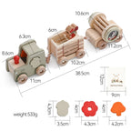 Wooden Montessori Train Learning Toy for Toddlers and Preschool Kids