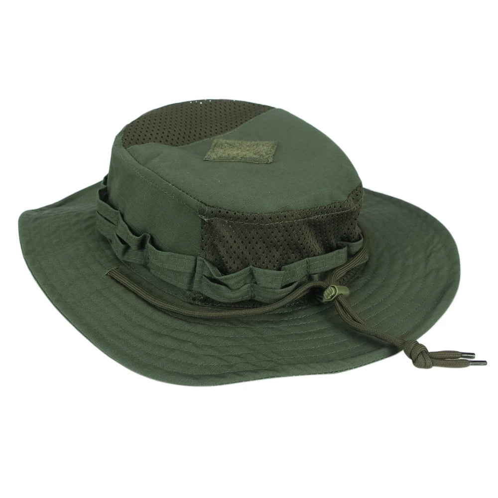 1pc/3pcs Camo Boonie Hat Sunscreen Breathable Bucket Hat Men's Outdoor Hiking Hunting Fishing Windproof Fisherman's Hat