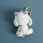Cute Rabbit Crochet Keychain Handmade Bunny Bag Charm