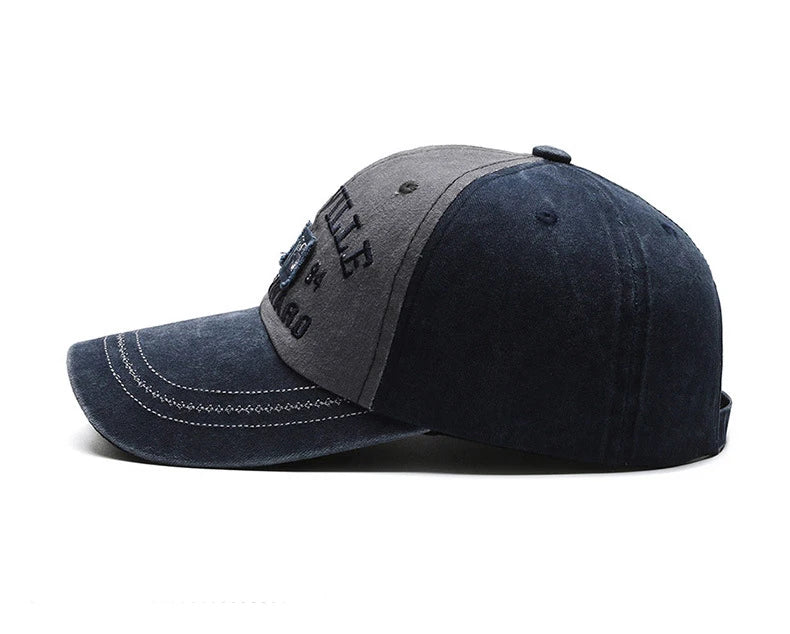 Washed Embroidered Baseball Cap with Curved Brim for Everyday Style