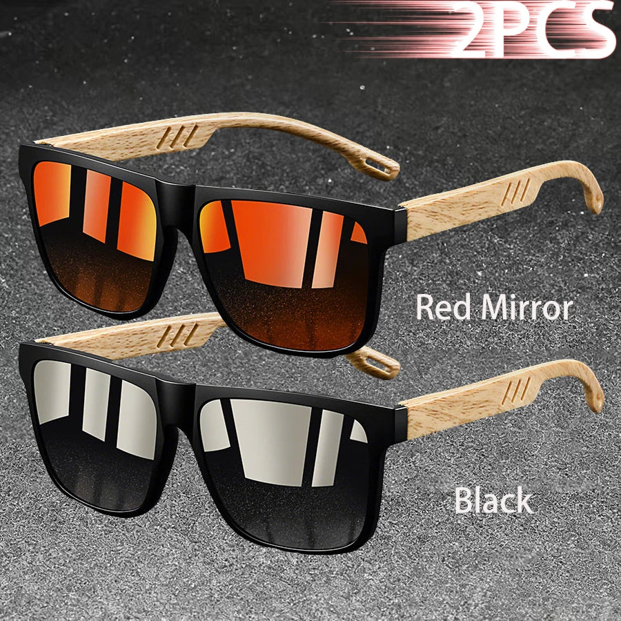 Vintage Square Polarized UV400 Sunglasses for Men & Women