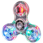 Creative LED Light Fidget Spinner Glow Fingertip Stress Relief Toy