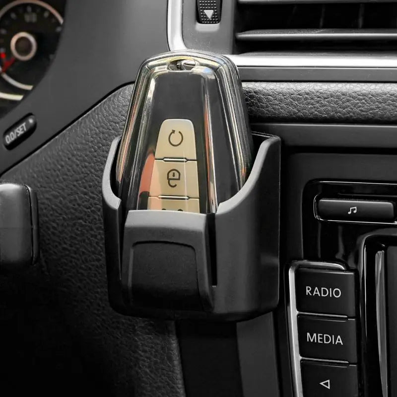 Universal Fit Car Key Holder Clip Dashboard Organizer Adhesive Mount Interior Storage Box Key Rack for Cards & Keys