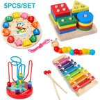 Montessori 3D Wooden Puzzle Educational Learning Toy for Kids