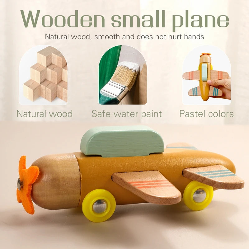 Wooden Montessori Train Learning Toy for Toddlers and Preschool Kids