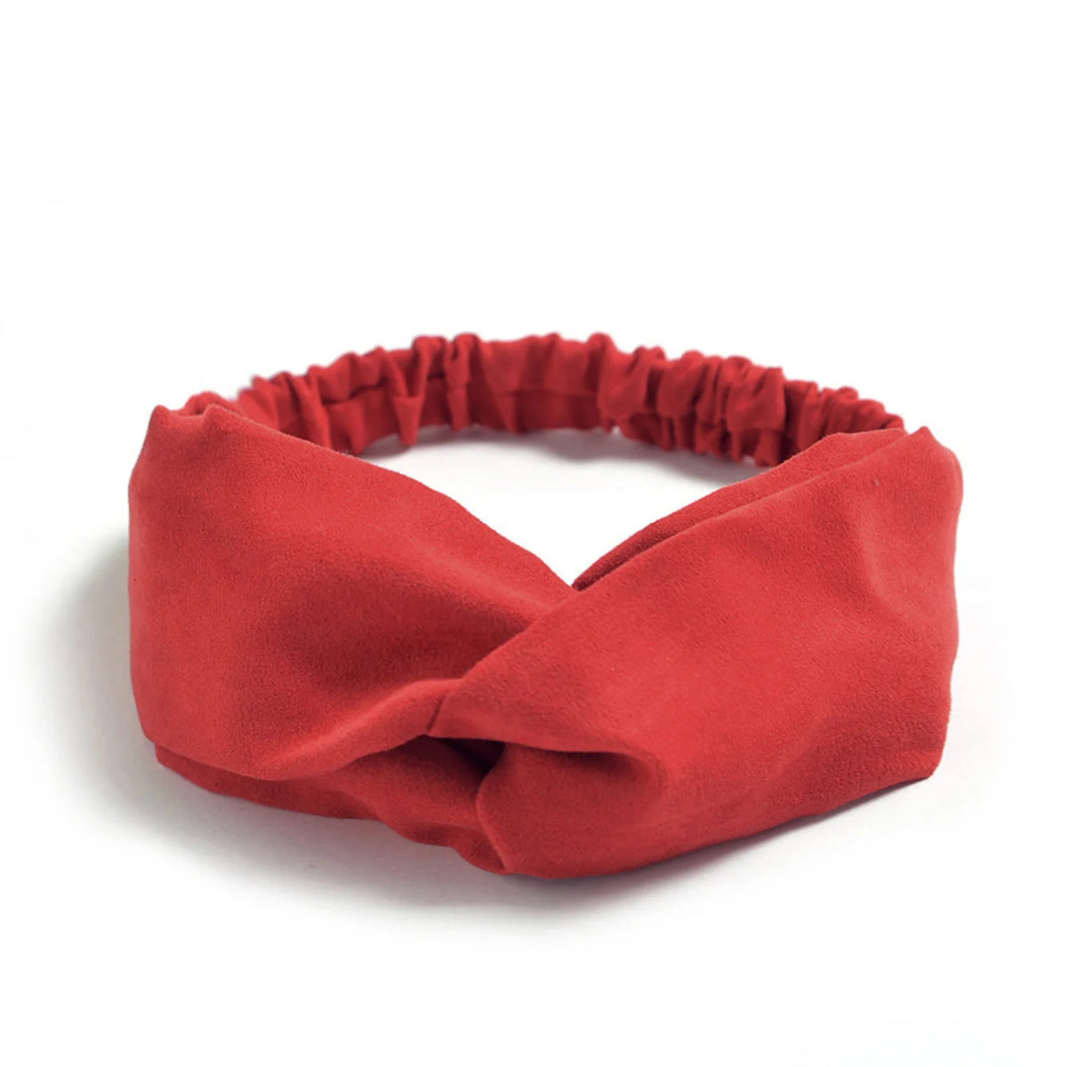 Cross Turban Twist Knot Boho Suede Headband for Women