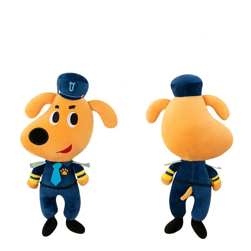 30CM Sheriff Labrador Dog Plush Toy Soft Stuffed Animal Doll