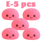 Simulation Dumplin Toy Night Light Soft Dumplings Soft Cute Steamer Birthday Gift Prank Props Colorful Dumping Toy Squishy Gifts