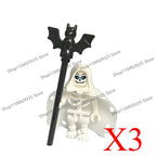 Halloween Scene Building Blocks Skeletons Ghosts Army King Assembled Charactesrs Figures DIY Accessories Bricks Toys Kids Gifts