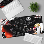 New Misa Amane Light Yagami Desk Mat Death Note Anime Mousepad Computer Gamers Lock Edge Mouse Pad Gaming E-sports Keyboard Pads