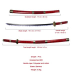 40incn Roronoa Zoro Katana Ninja Knife Sword Anime Cosplay Costume Zoro Real Size Japanese Katana Original Samurai Sabre Gift